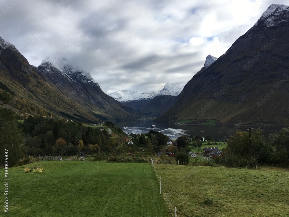 The Norang Valley and Hjørund Fjord of Norway