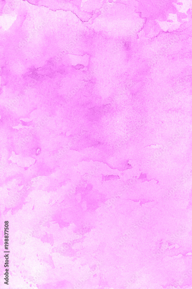 Art.Watercolor pink and violet paint background.