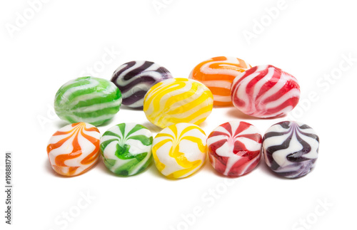 fruit milk candy isolated