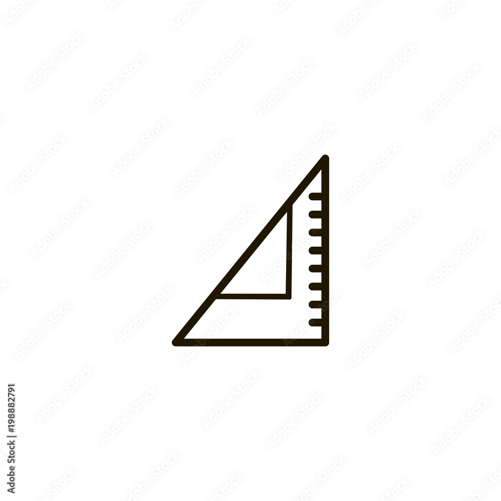 ruler icon. sign design