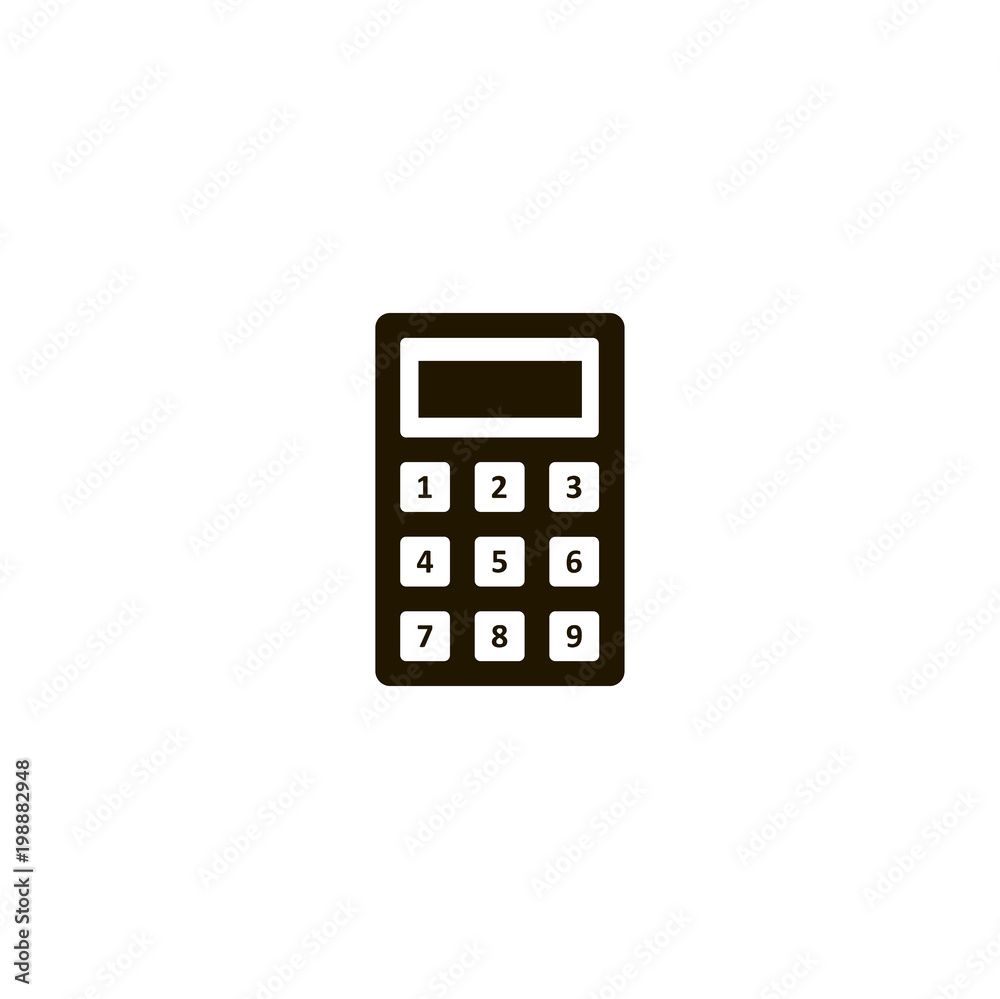 calculator icon. sign design