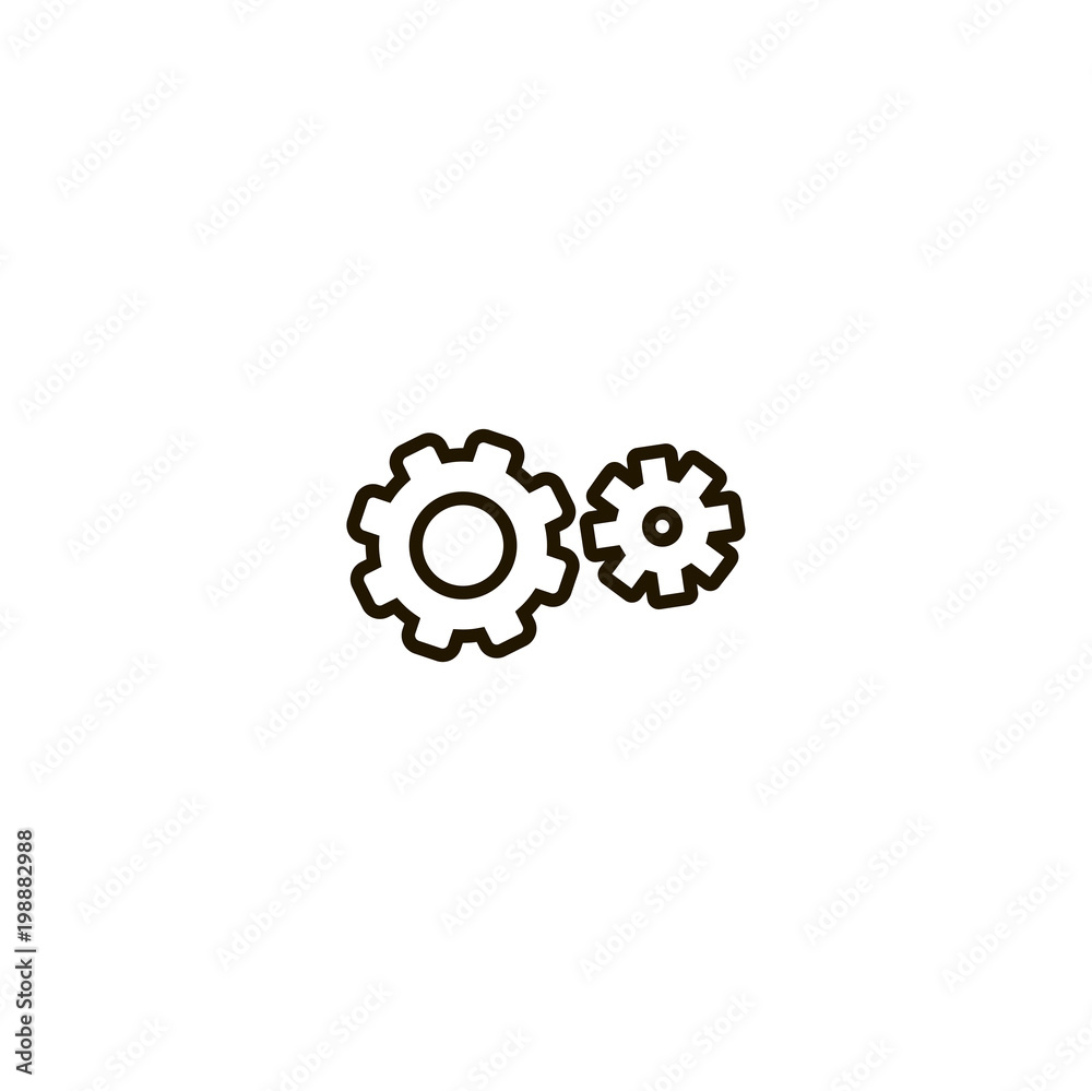 gears icon. sign design