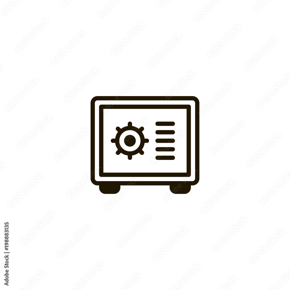 vault icon. sign design vault icon. sign design