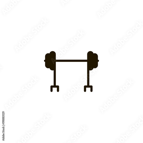 gym icon. sign design