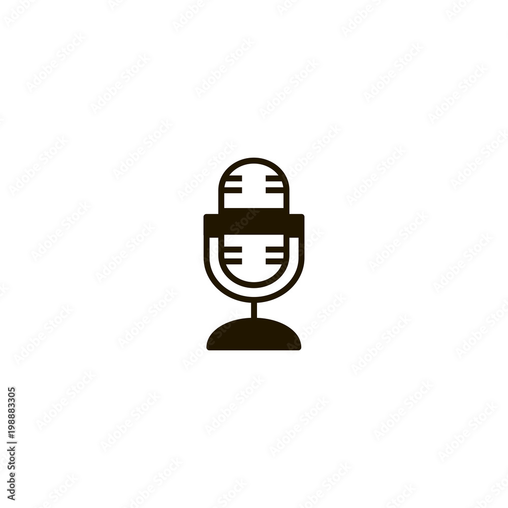 microphone icon. sign design