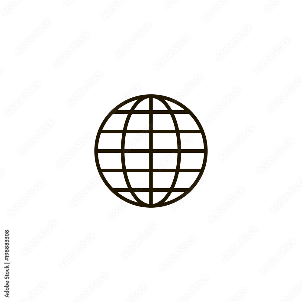 globus icon. sign design globus icon. sign design