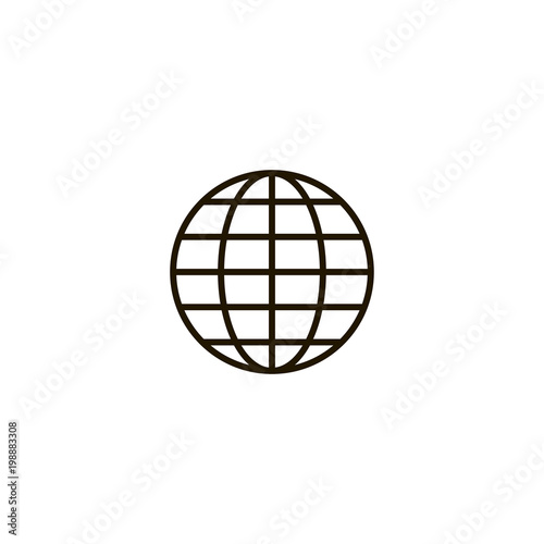 globus icon. sign design