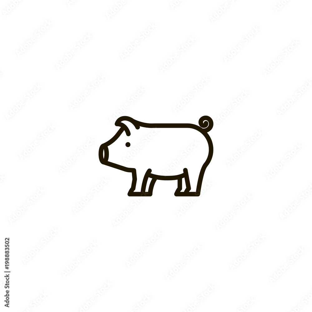 pig icon. sign design pig icon. sign design