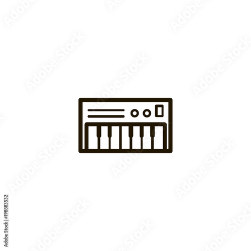 piano icon. sign design