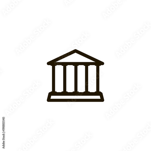 court icon. sign design