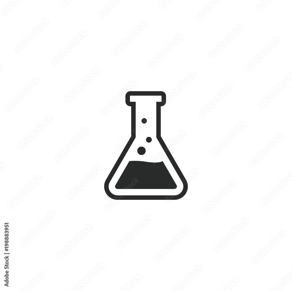 chemical glassware icon. sign design chemical glassware icon. sign design