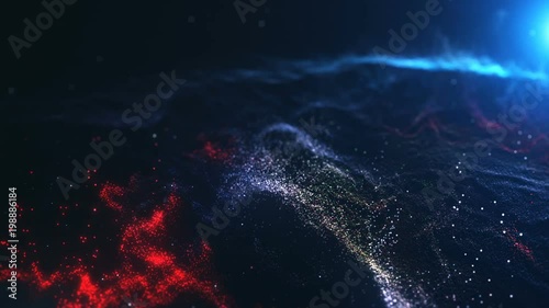 Digital futuristic landscape