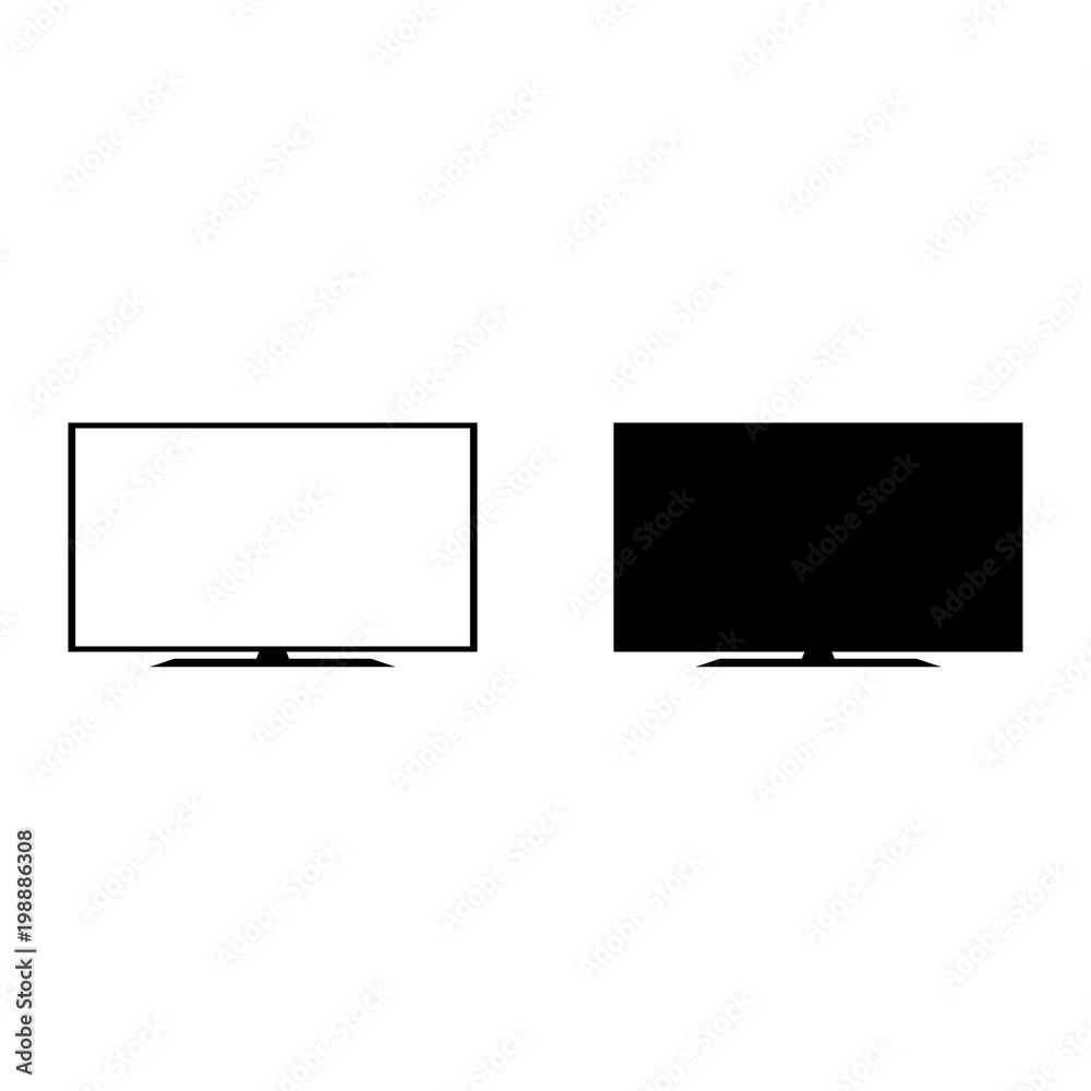 monitor vector icon, Vector EPS 10 illustration style monitor vector icon, Vector EPS 10 illustration style