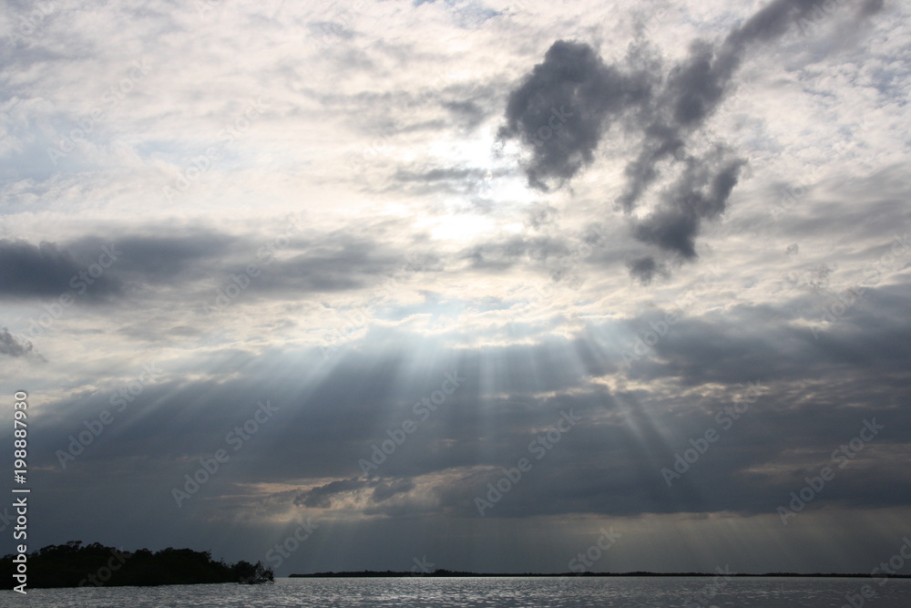 Great cloud with lovely sunshine 