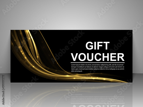 Gift voucher template.