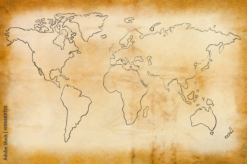 Old world  map
