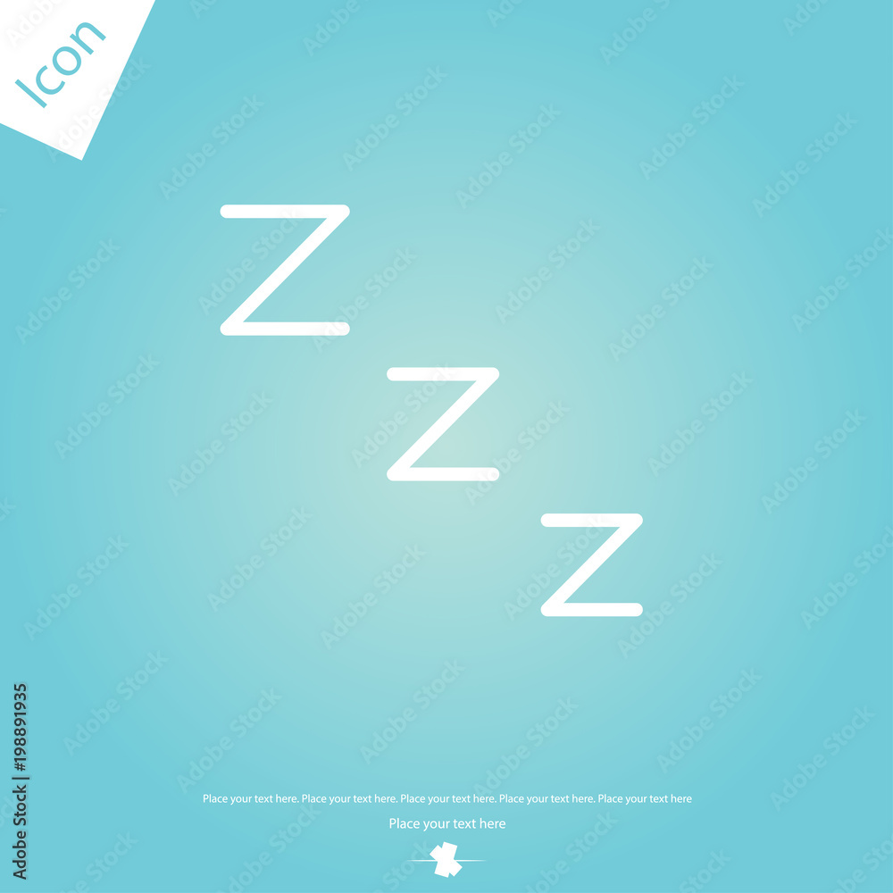 Sleep zzz vector icon Sleep zzz vector icon