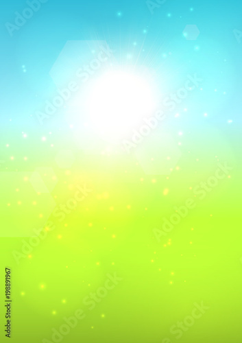 Blurred summer landscape