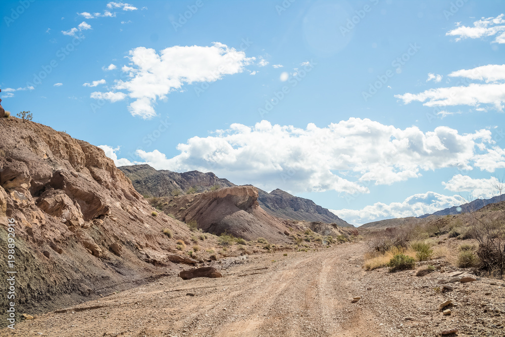 Rocky Desert Landscape Trails of Nevada