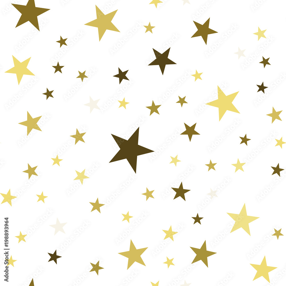 Seamless pattern with chaotic stars. Vector texture Seamless pattern with chaotic stars. Vector texture