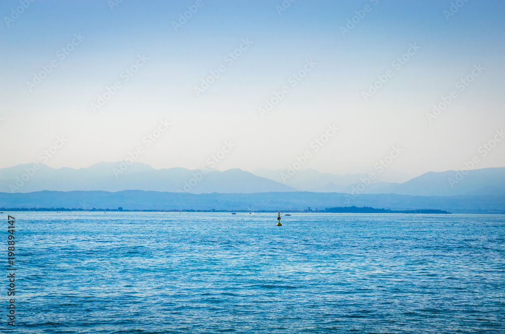 Obraz premium Beautiful coast of Garda Lake, Italy