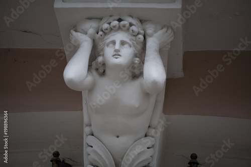 The ancient marble portrait bust