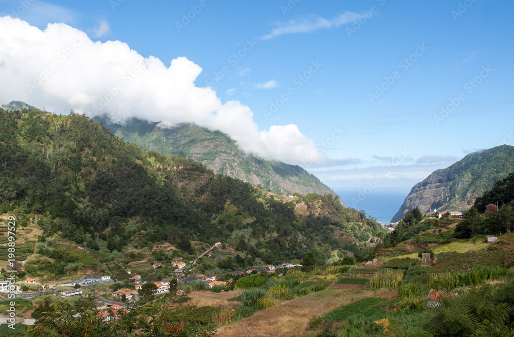 View of the north coast around Sao Vincente, Madeira, Portugal, View of the north coast around Sao Vincente, Madeira, Portugal,