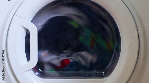 Close up of a tumble dryer