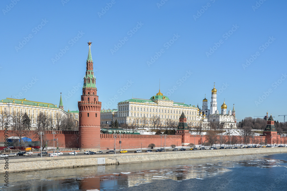 Moscow Kremlin and embankment.