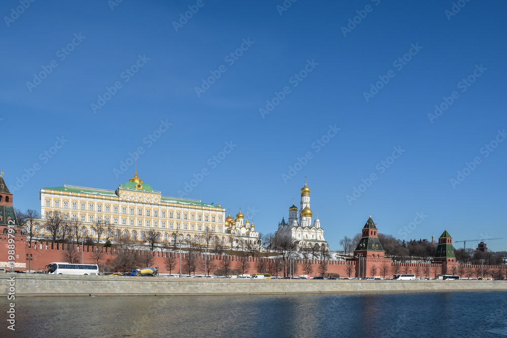 Moscow Kremlin and embankment. Moscow Kremlin and embankment.