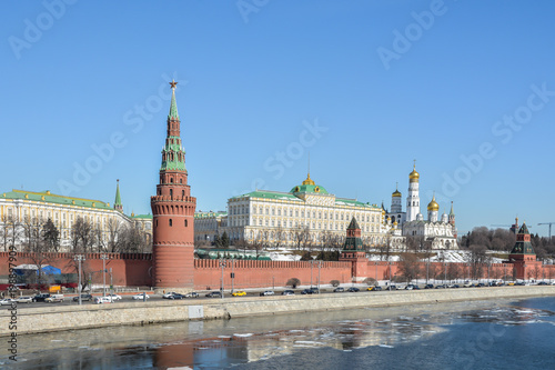 Moscow Kremlin and embankment.