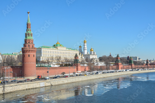 Moscow Kremlin and embankment.