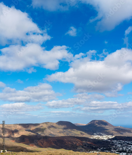 Beautiful Lanzarote island landscape, Canary, Spain