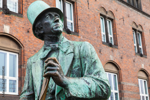 Hans Christian Andersen statue. Denmark photo