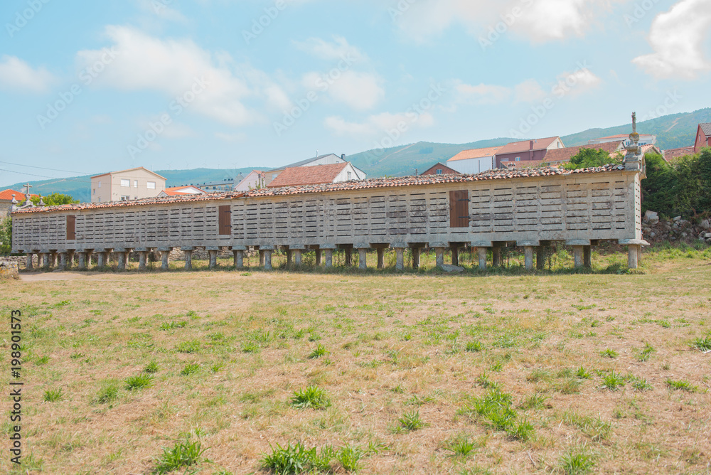 Horreo (granary) of Carnota, Galicia, Spain Horreo (granary) of Carnota, Galicia, Spain