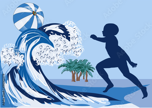 boy on beach