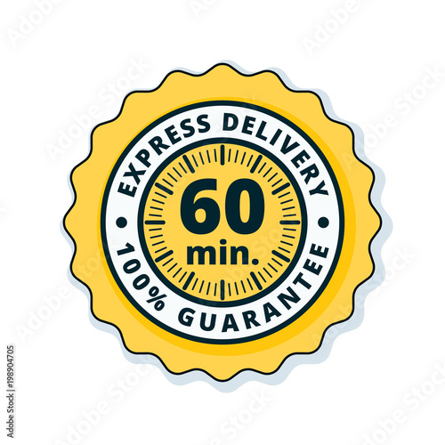 60 minutes Express Delivery illustration