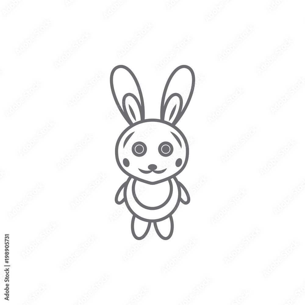 Easter rabbit icon. Simple element illustration. Easter rabbit symbol design template. Can be used for web and mobile Easter rabbit icon. Simple element illustration. Easter rabbit symbol design template. Can be used for web and mobile