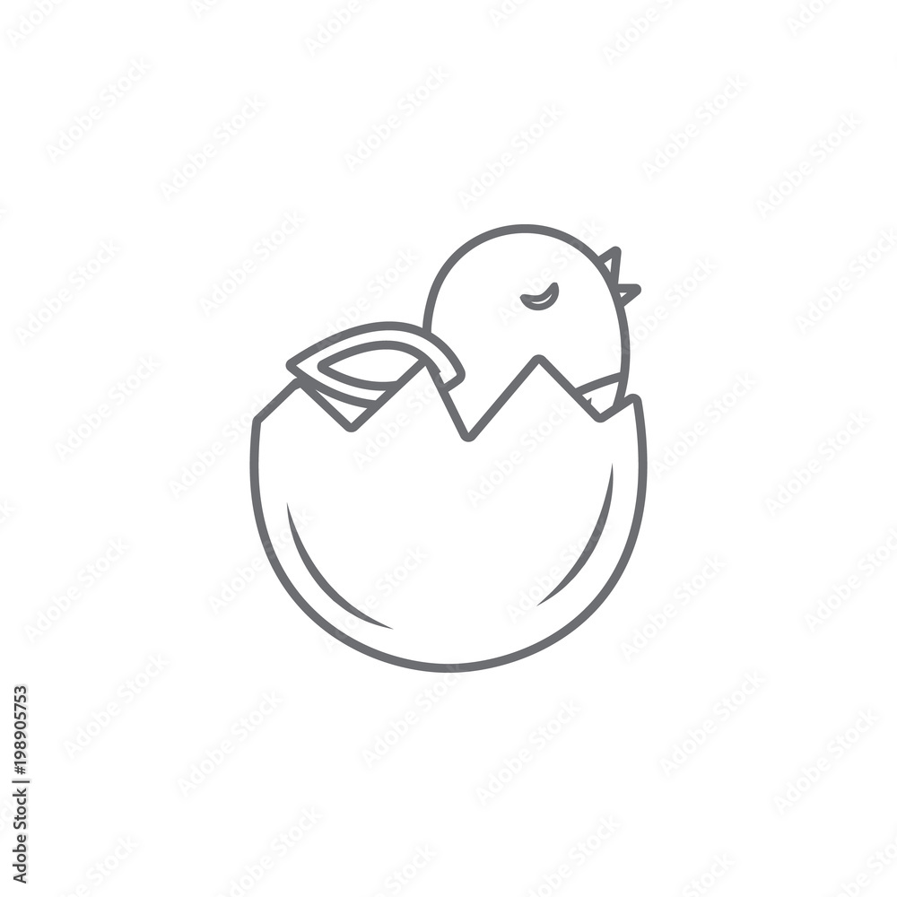 Easter cute chicken icon. Simple element illustration. Easter cute chicken symbol design template. Can be used for web and mobile Easter cute chicken icon. Simple element illustration. Easter cute chicken symbol design template. Can be used for web and mobile