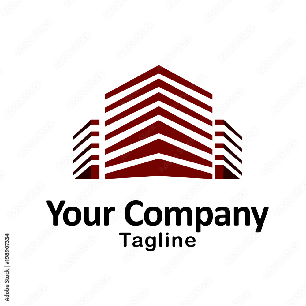 Fototapeta premium Skyscraper Logo Building Icon