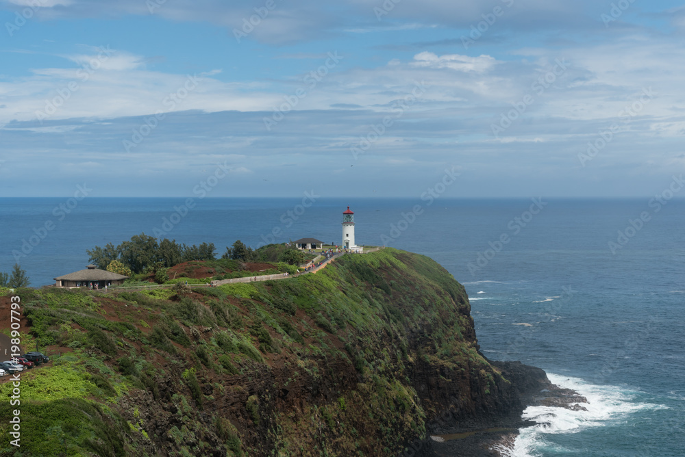 Kilauea Lighthouse at the Kilauea Point National Wildlife Refuge on Kauai, Hawaii	