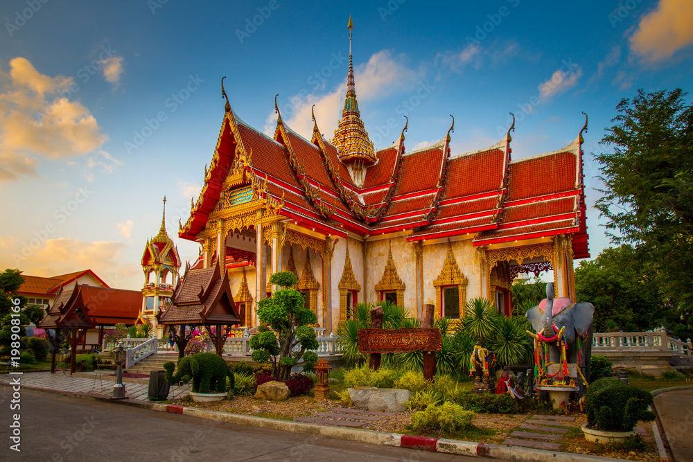 Buddhist temples. Buddhism. Religions of Asia. Museums of Thailand. Temples of the island of Phuket. Travels to Thailand.