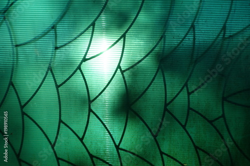 Green slate texture background.