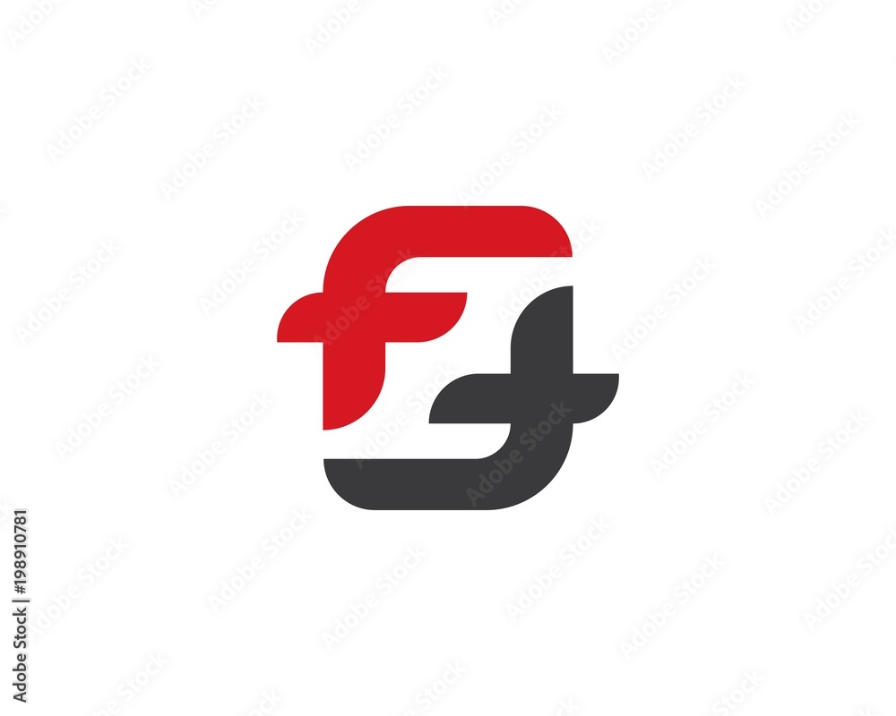 Fototapeta premium F Letter Logo Business