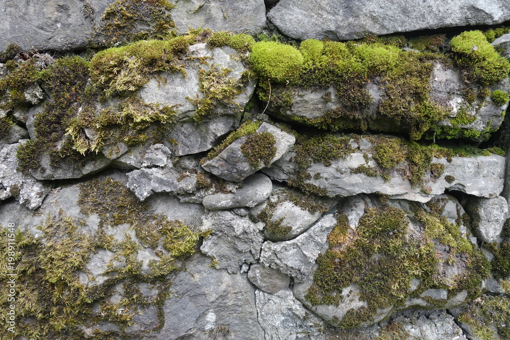 Background - Stacked Stone Wall.