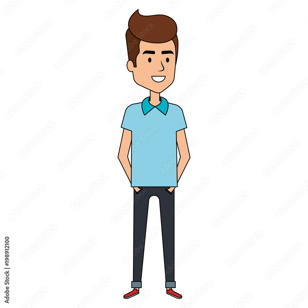 young man avatar character vector illustration design young man avatar character vector illustration design