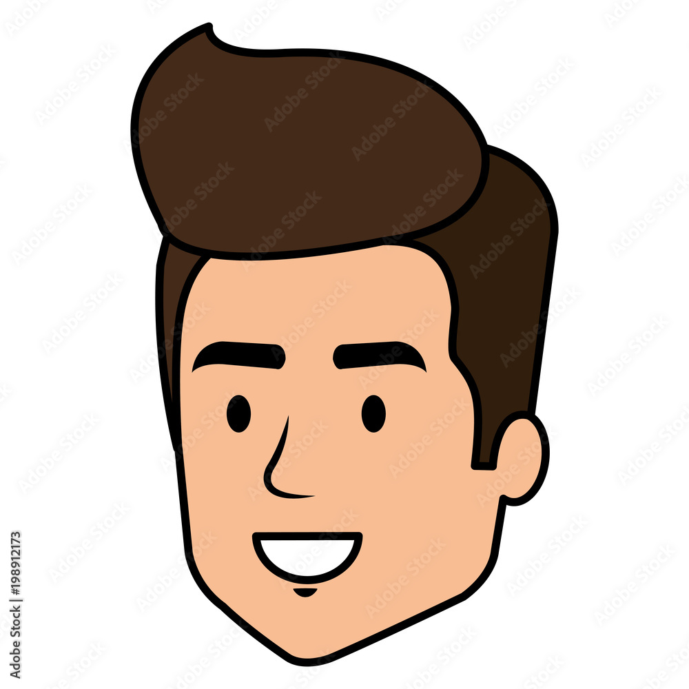 young man head avatar character vector illustration design young man head avatar character vector illustration design