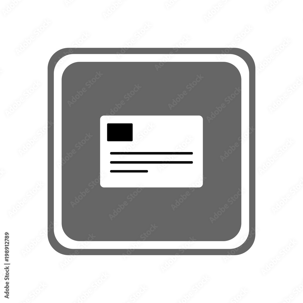 Mail icon. Vector Illustration
