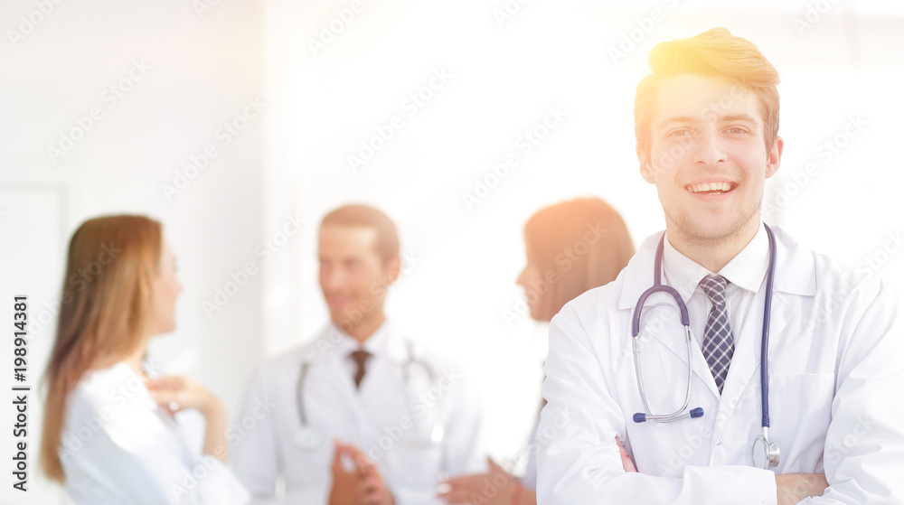 doctor therapist on the background of the office doctor therapist on the background of the office