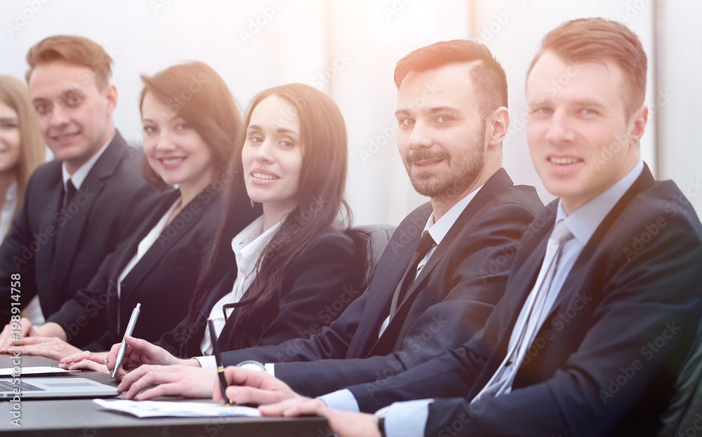 business team sitting at Desk in the conference room business team sitting at Desk in the conference room